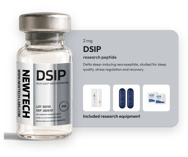 DSIP 2 mg vial, with the research equipment included in every order