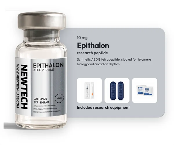Epithalon 10 mg vial, with the research equipment included in every order