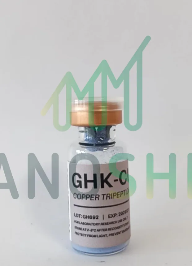 GHK-Cu 50 mg vial, lot GH-692, photographed by the laboratory