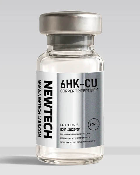 6HK-CU (GHK-Cu) 50 mg vial, product render
