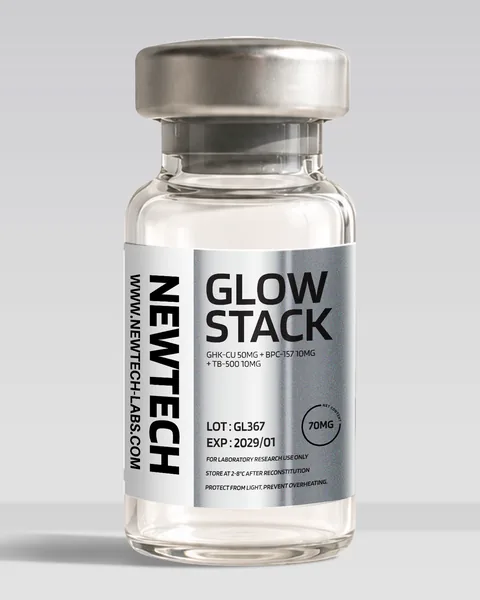 Glow Stack 70 mg vial, product render