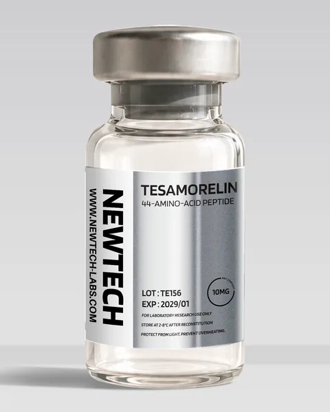 Tesamorelin 10 mg vial, product render